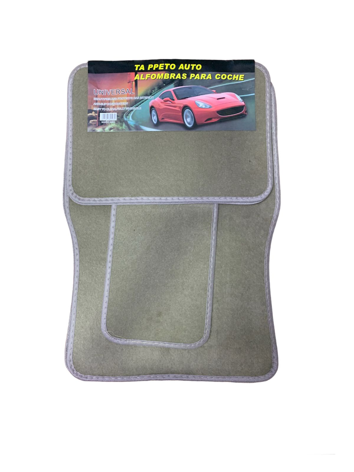 Suede Material Easy Wash Universal Use Customized 5D 5 Pieces Carpet Waterproof Foot Slip Mat Car Floor Mats - Black Grey Maroon Beige