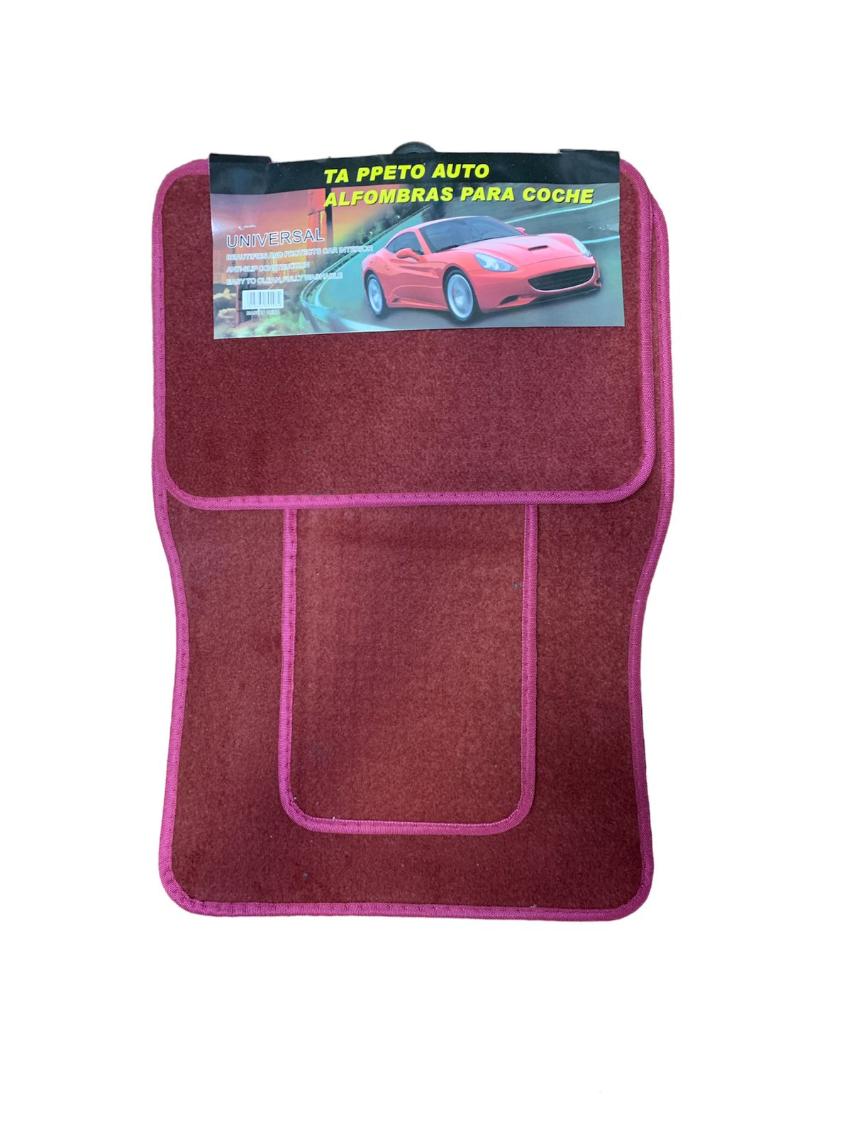 Suede Material Easy Wash Universal Use Customized 5D 5 Pieces Carpet Waterproof Foot Slip Mat Car Floor Mats - Black Grey Maroon Beige