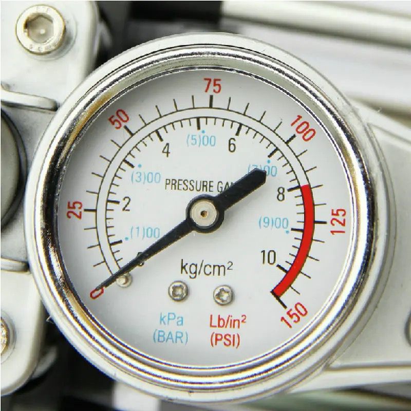Dual-Cylinder Mechanical Watch Multifunctional Tyre Inlator Portable High-Power Double Compressor Car Air Pump 12V 150 PSI