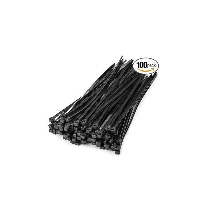 350mm Cable Zip Ties - Self Locking ( 100pcs Pack)