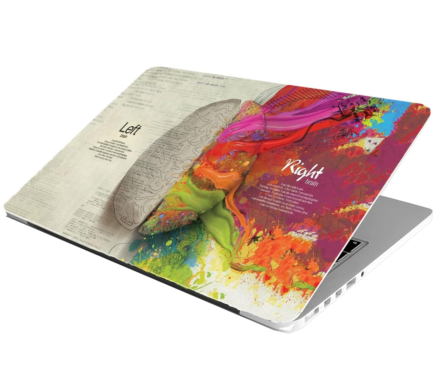 Laptop Skin Stickers HD Quality Sticker for Laptops Up to 15.6" (Dustproof, Waterproof, Scratchproof Reusable) - BE Left Right