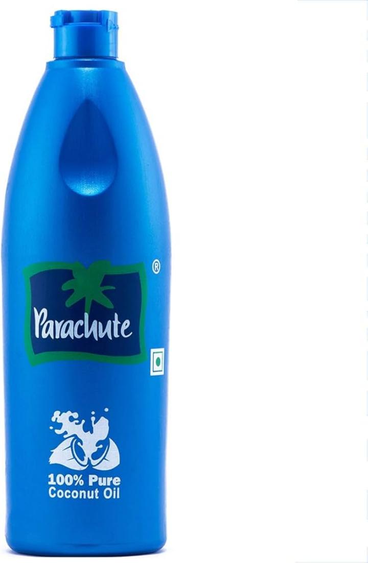 pure parachute coconut oil.(250 ml) Edible, 100% natural and pure coconut oil. For oil pulling, skin care and hair care and cooking.
