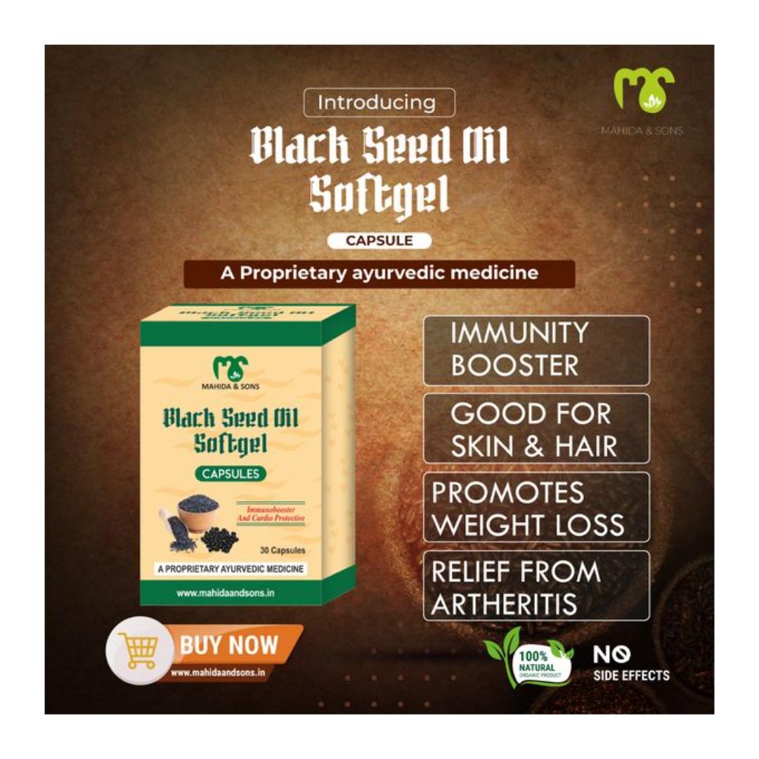 Mahinda Kalonji Oil Capsules (Black Seed Oil) 30 capsules