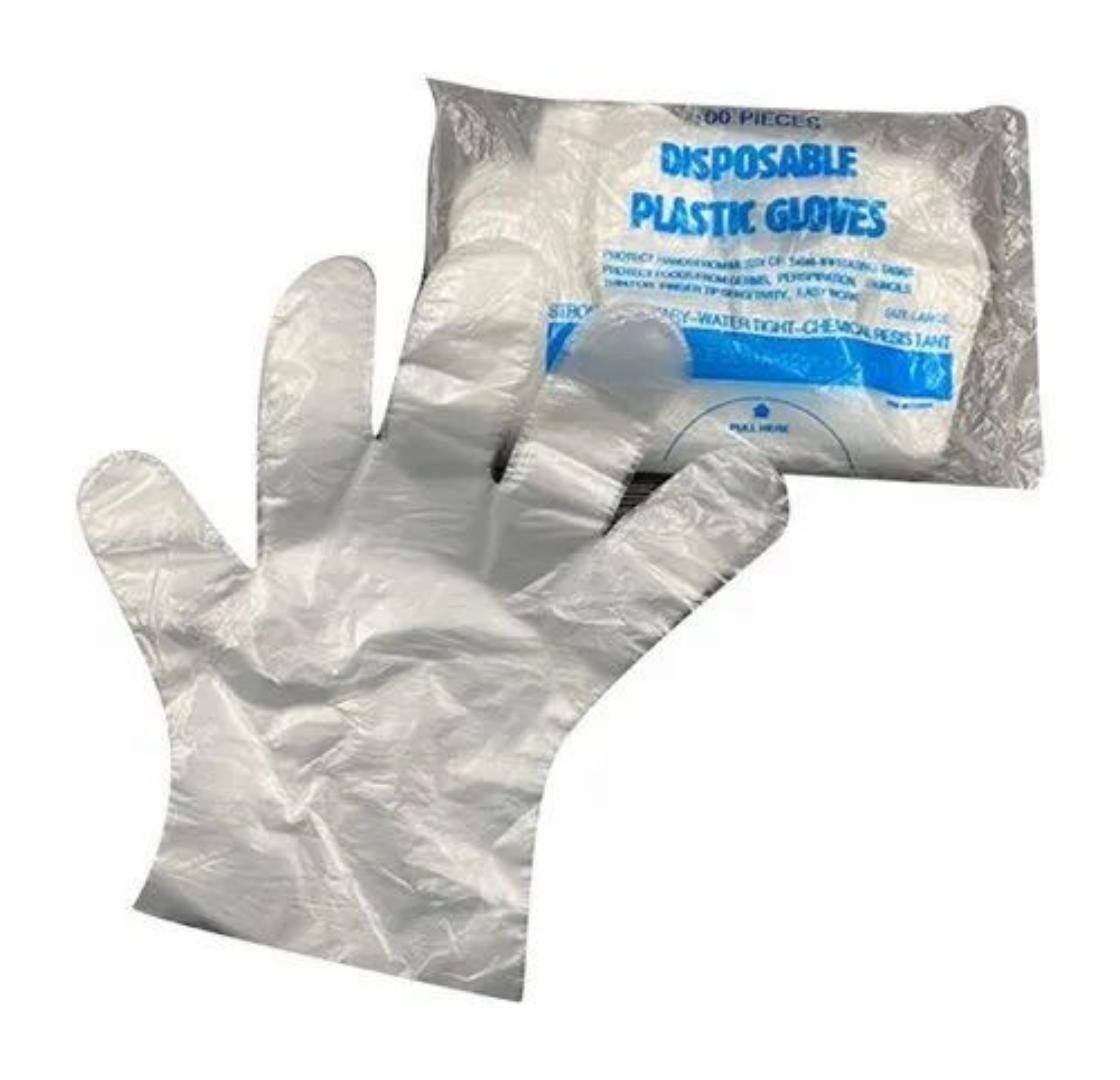 100pcs Transparent Disposable Gloves For Kitchen BBQ Eco-friendly Food Gloves One-off Gloves