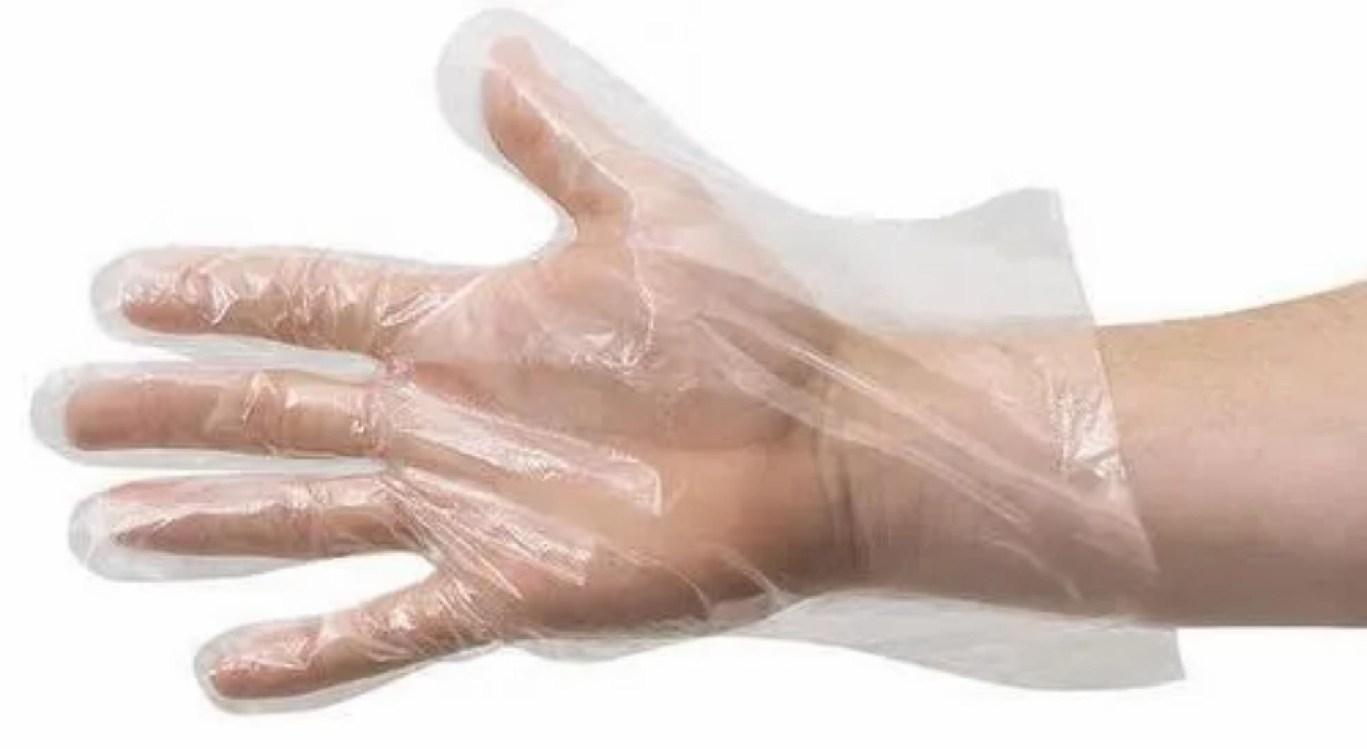 100pcs Transparent Disposable Gloves For Kitchen BBQ Eco-friendly Food Gloves One-off Gloves