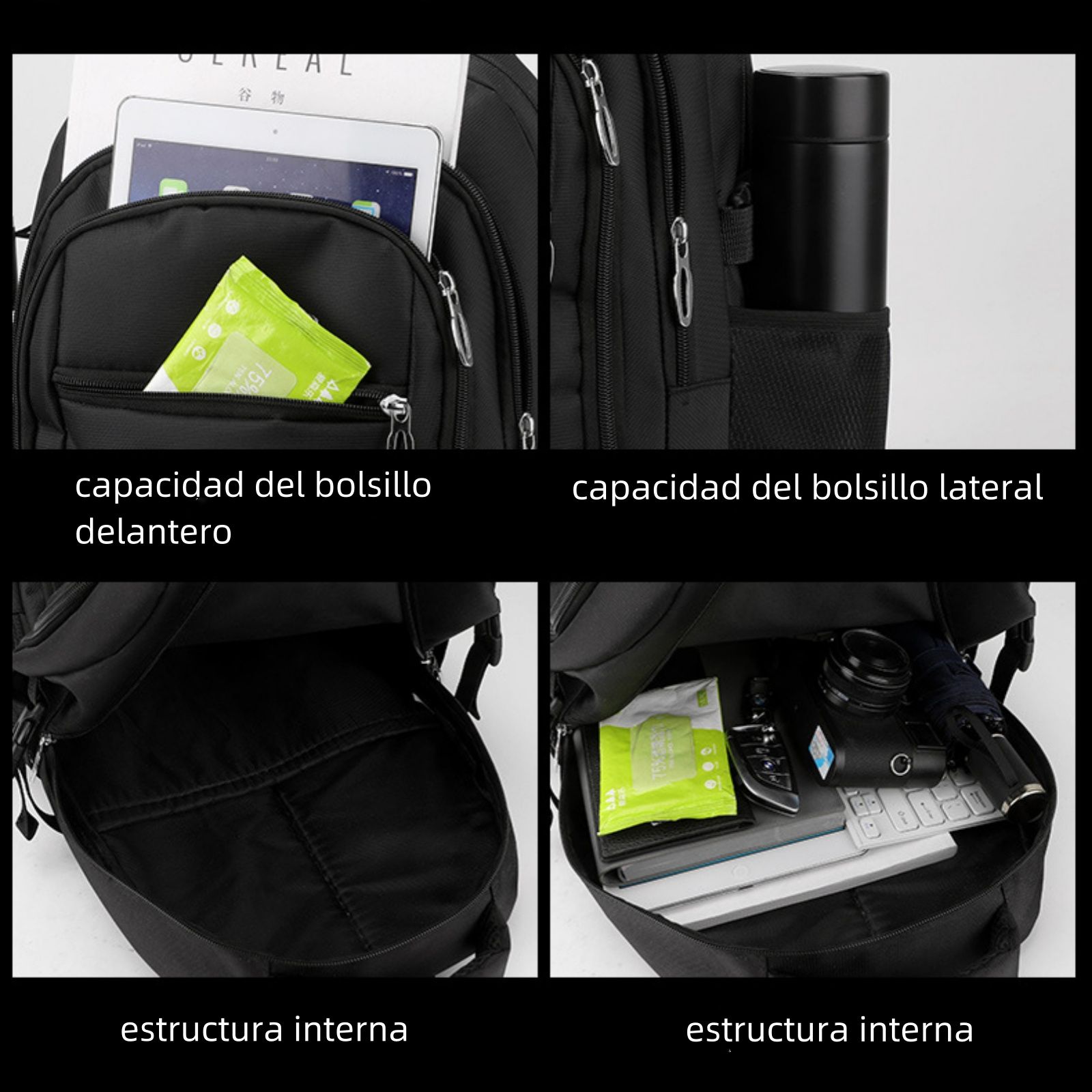 School Bag Backpack for Men Women School Bag Bookbag USB Laptop Bag Notebook Bag Travel Bag Anti-Theft Leisure Nylon Cloth Bags
