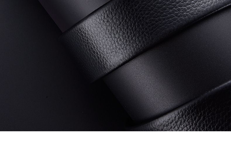 HOOSUFU High-quality New double-sided rotary buckle belt men's casual business men's leather belts Classic Belt High Elastic Metal Hook Outdoor  High QualityNew leather Belt
