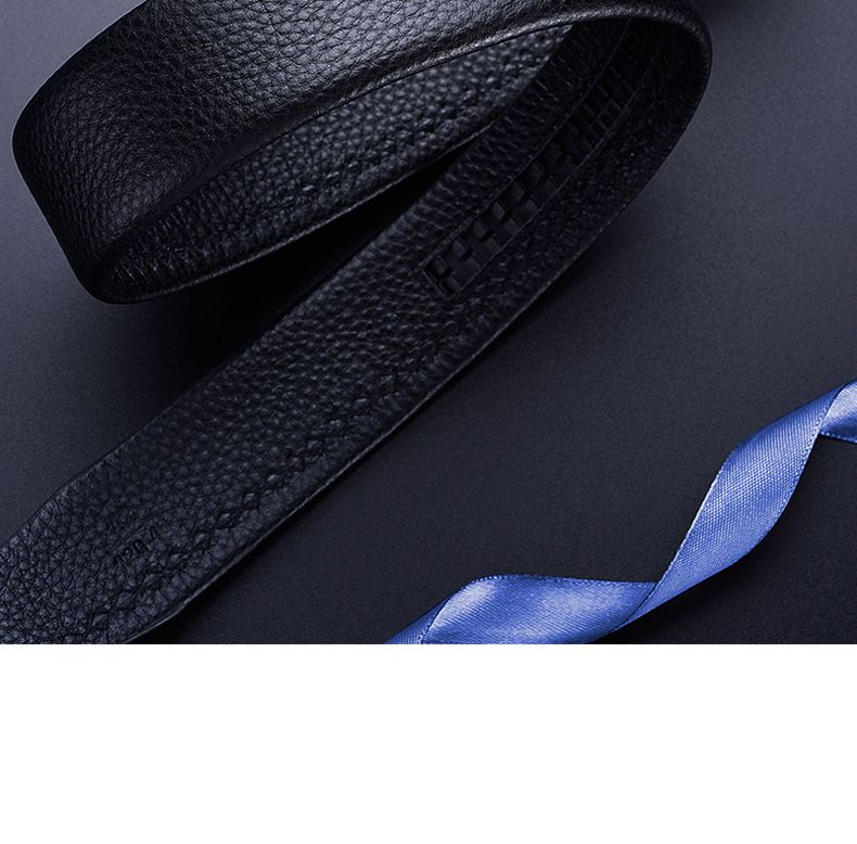 HOOSUFU High-quality New double-sided rotary buckle belt men's casual business men's leather belts Classic Belt High Elastic Metal Hook Outdoor  High QualityNew leather Belt