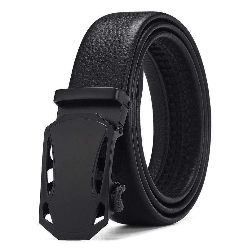 HOOSUFU High-quality New double-sided rotary buckle belt men's casual business men's leather belts Classic Belt High Elastic Metal Hook Outdoor  High QualityNew leather Belt