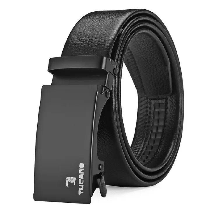 HOOSUFU High-quality New double-sided rotary buckle belt men's casual business men's leather belts Classic Belt High Elastic Metal Hook Outdoor  High QualityNew leather Belt