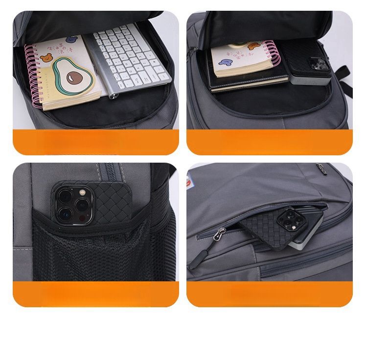 HOOSUFU Men's Backpack High Density Waterproof Oxford Cloth Traveling Bag Casual Backpack Business Duty Laptop Bag Schoolbag