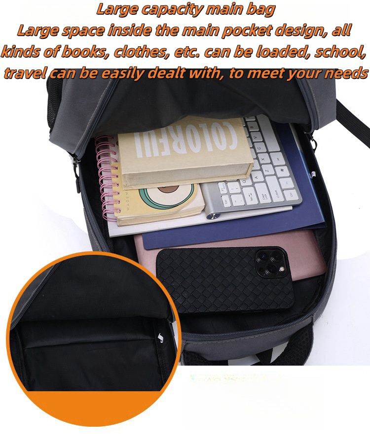 HOOSUFU Men's Backpack High Density Waterproof Oxford Cloth Traveling Bag Casual Backpack Business Duty Laptop Bag Schoolbag