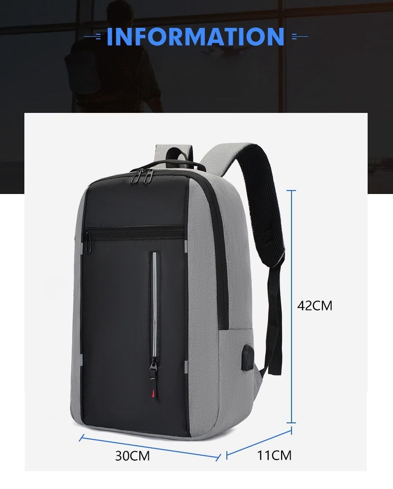 HOOSUFU Men's Backpack High Density Waterproof Oxford Cloth Traveling Bag Casual Backpack Business Duty Laptop Bag Schoolbag