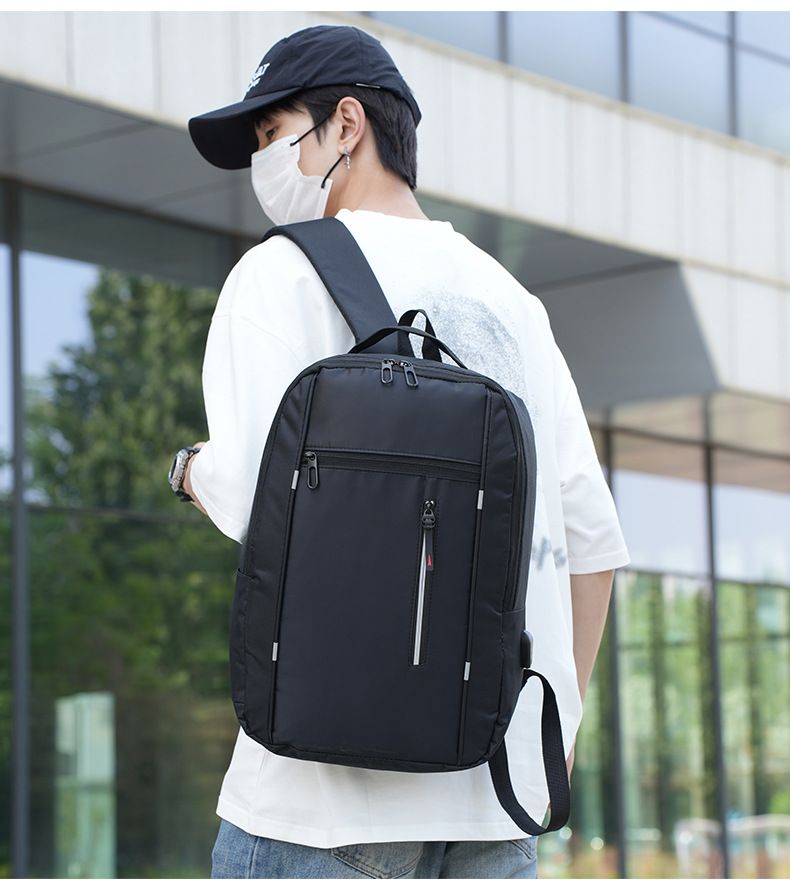 HOOSUFU Men's Backpack High Density Waterproof Oxford Cloth Traveling Bag Casual Backpack Business Duty Laptop Bag Schoolbag