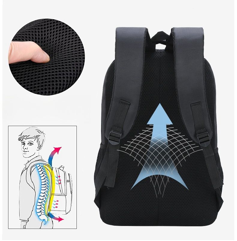 Men's Backpack High Density Waterproof Oxford Cloth Traveling Bag Casual Backpack Business Duty Laptop Bag Schoolbag