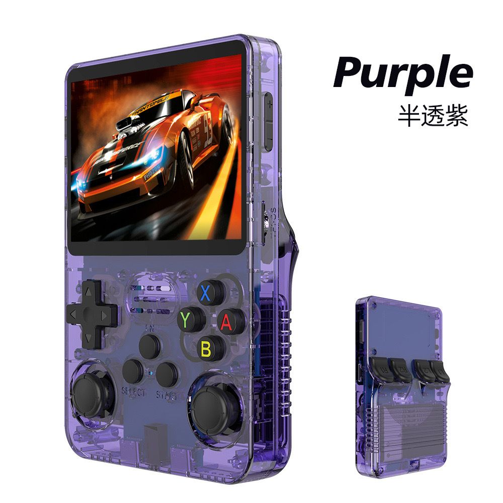 NEW R36S Retro Handheld Game Console Linux System 3.5 Inch IPS Screen Portable Pocket Video Player 128GB Games Kid Gift