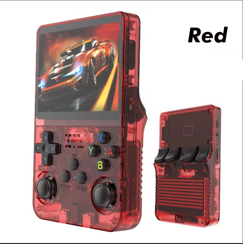 NEW R36S Retro Handheld Game Console Linux System 3.5 Inch IPS Screen Portable Pocket Video Player 128GB Games Kid Gift