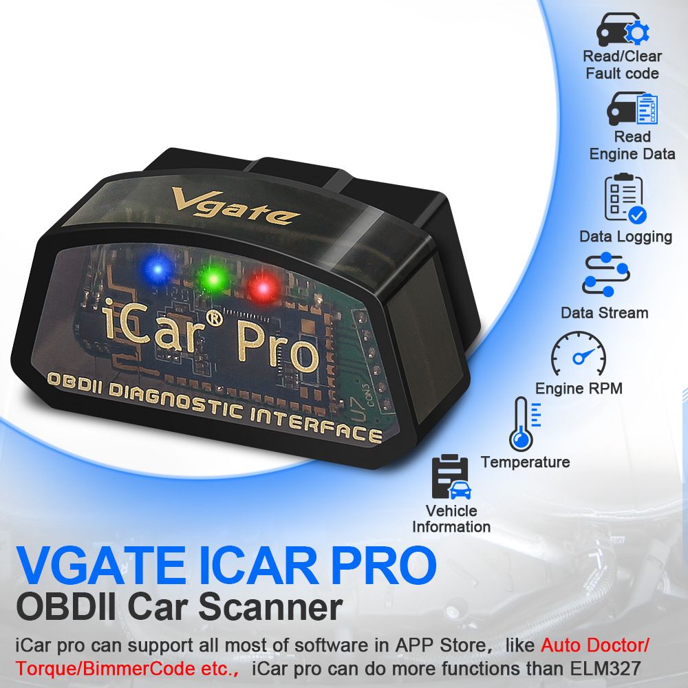 Vgate iCar Pro ELM327 BT/WIFI 4.0 OBD2 Diagnostic Tool--Icar Pro BT 3.0