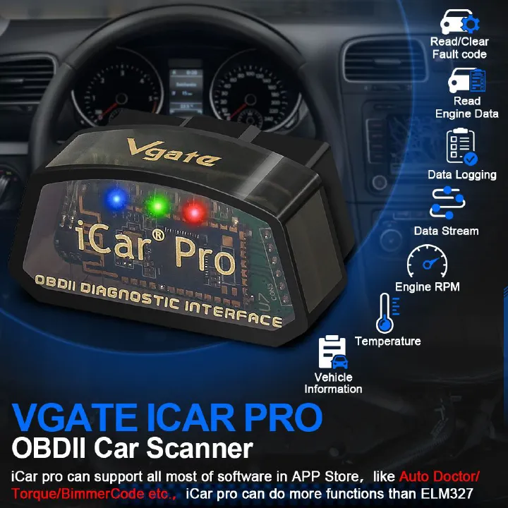 Vgate iCar Pro ELM327 BT/WIFI 4.0 OBD2 Diagnostic Tool--Icar Pro BT 3.0