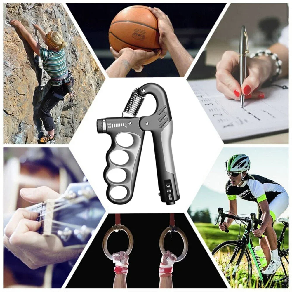 Popular Rehabilitation Home Gym Equipment Hand Grips Fitness Equipment  5-100kg Grip Strength Gym Wrist Expander Hand Strengthener Adjustable Muscle Recovery Fitness Hand Strength Exercise