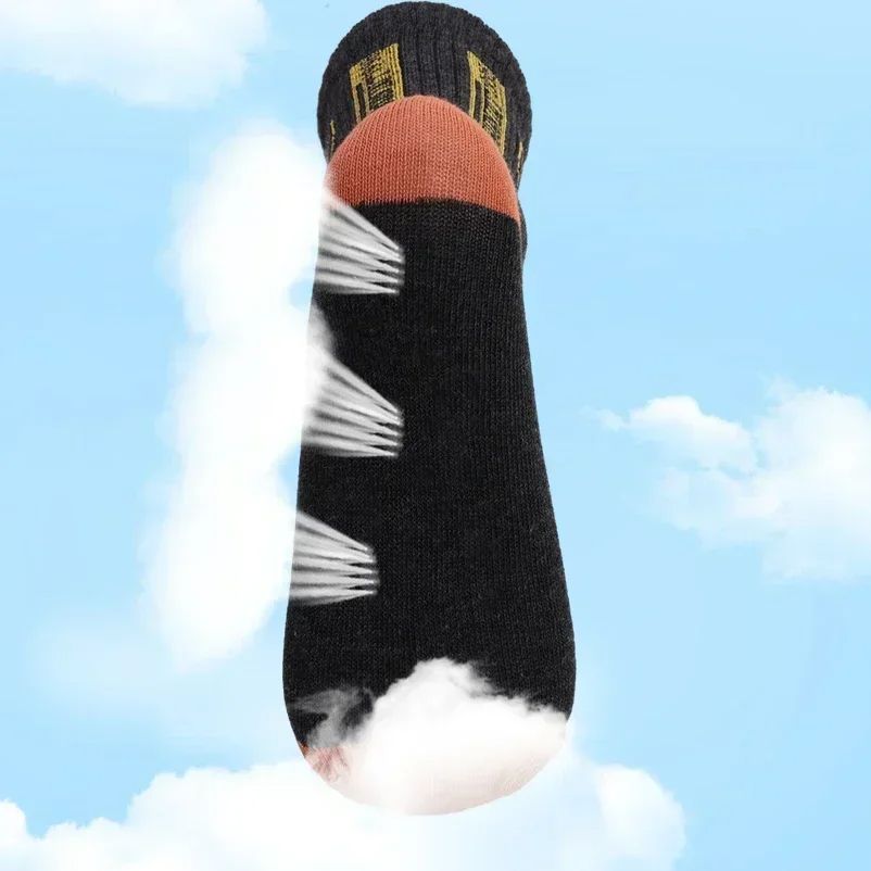 8 styles 5Pairs Breathable Cotton Sports Stockings Men Bamboo Fiber Autumn and Winter Men Socks Sweat Absorption Deodorant Business Sox