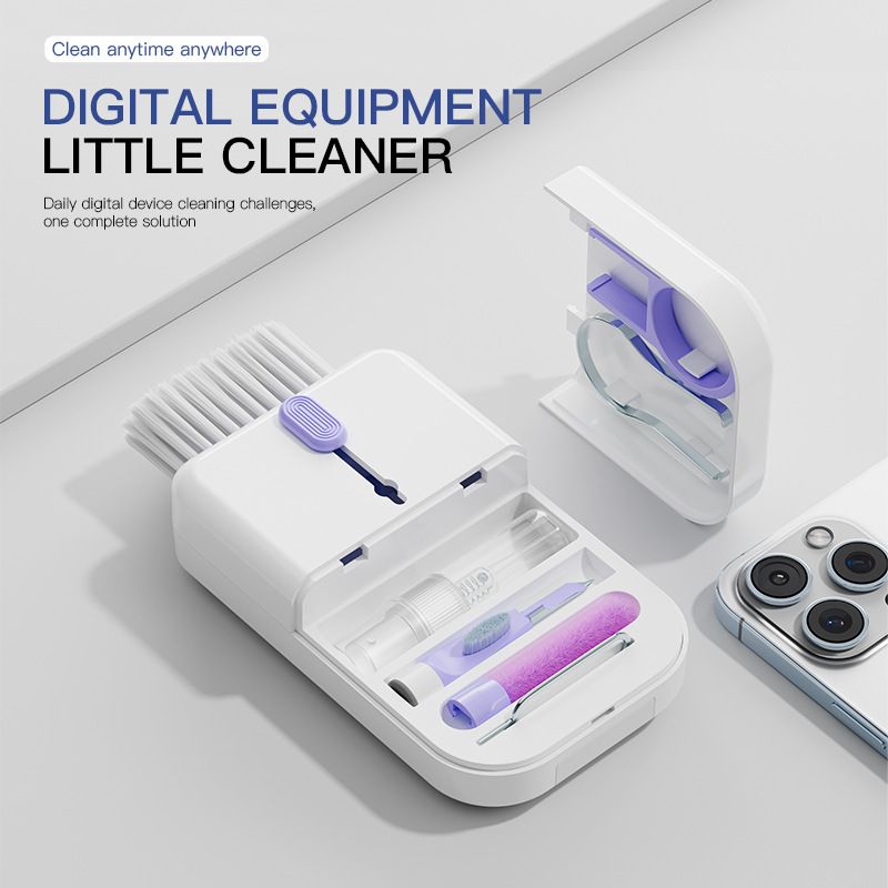 New Multifunctional Cleaning Set Laptop Keyboard Cleaning Brush Mobile Phone Bluetooth Headset Cleaning Pen 11 in 1 Portable