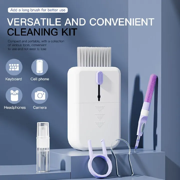 New Multifunctional Cleaning Set Laptop Keyboard Cleaning Brush Mobile Phone Bluetooth Headset Cleaning Pen 11 in 1 Portable