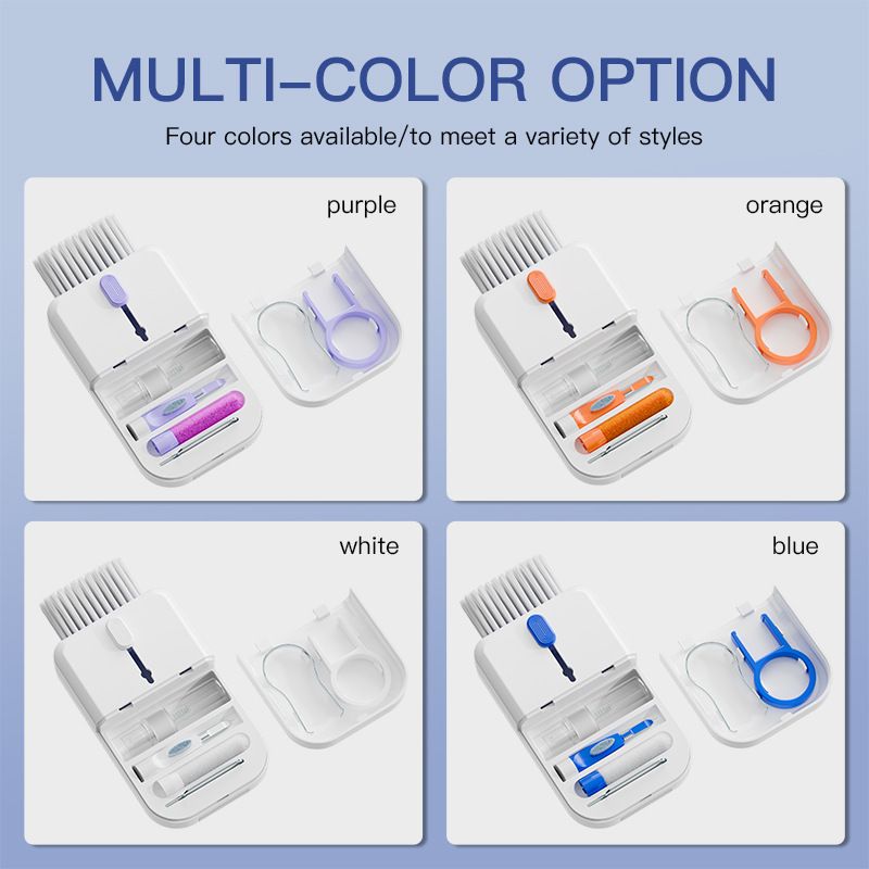New Multifunctional Cleaning Set Laptop Keyboard Cleaning Brush Mobile Phone Bluetooth Headset Cleaning Pen 11 in 1 Portable
