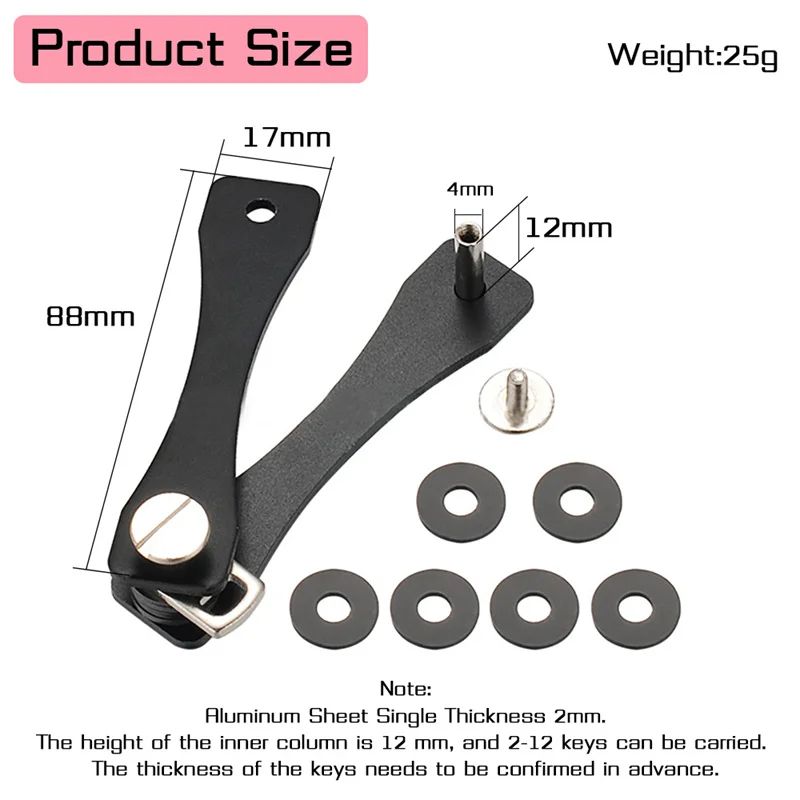 Smart Key Chain Wallet Metal Key Box Compact Clip Storage Outdoor Keychain Compact Decorative Key Organizer Holder Outdoor