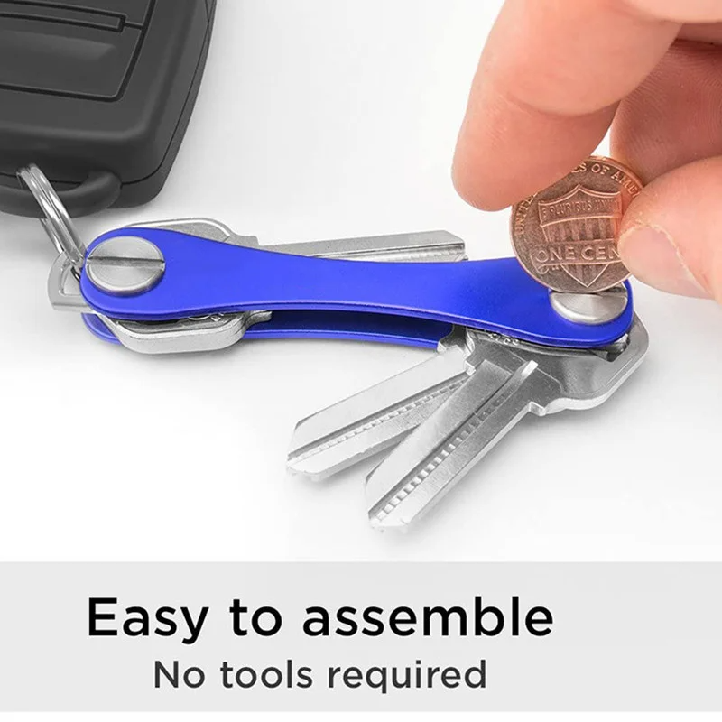 Smart Key Chain Wallet Metal Key Box Compact Clip Storage Outdoor Keychain Compact Decorative Key Organizer Holder Outdoor