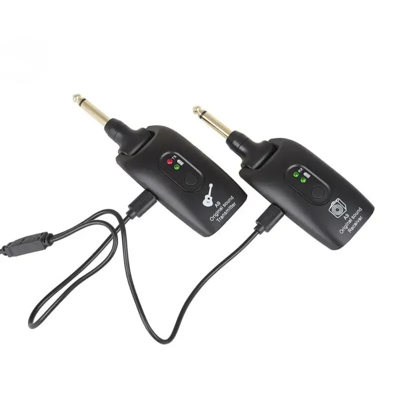 Wireless Guitar System USB Rechargeable Mini Plug Guitar Amplifier Use Time Up To 8h for Guitar Bass Electric Instruments