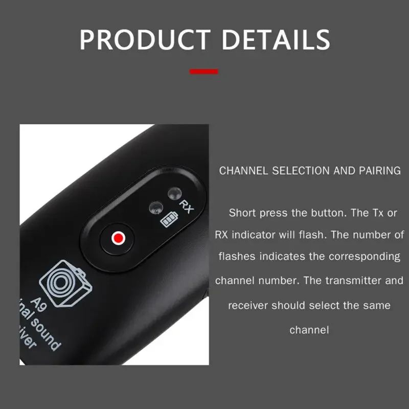 Wireless Guitar System USB Rechargeable Mini Plug Guitar Amplifier Use Time Up To 8h for Guitar Bass Electric Instruments