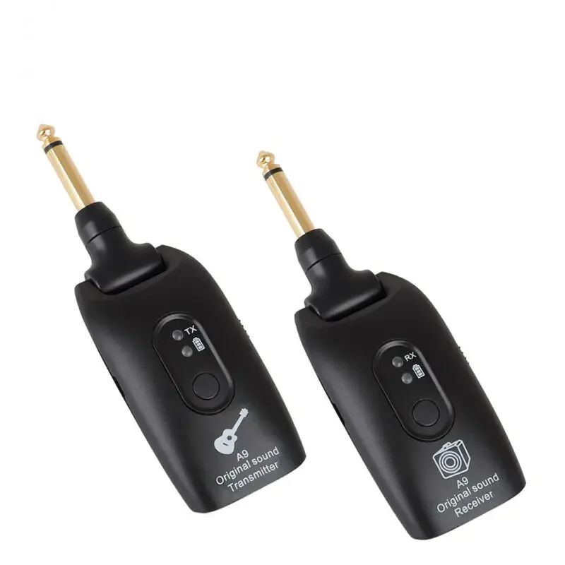 Wireless Guitar System USB Rechargeable Mini Plug Guitar Amplifier Use Time Up To 8h for Guitar Bass Electric Instruments