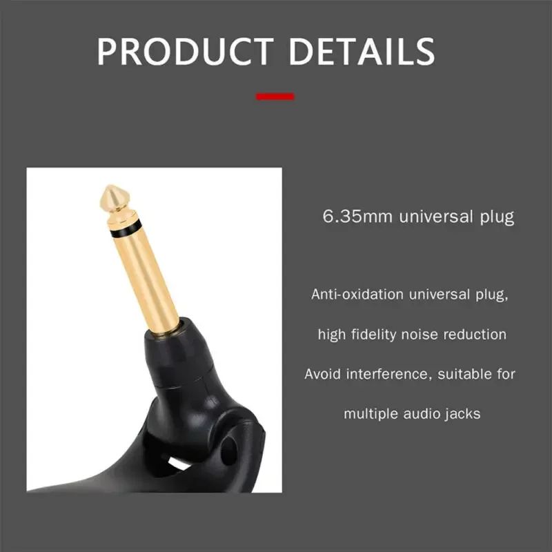Wireless Guitar System USB Rechargeable Mini Plug Guitar Amplifier Use Time Up To 8h for Guitar Bass Electric Instruments