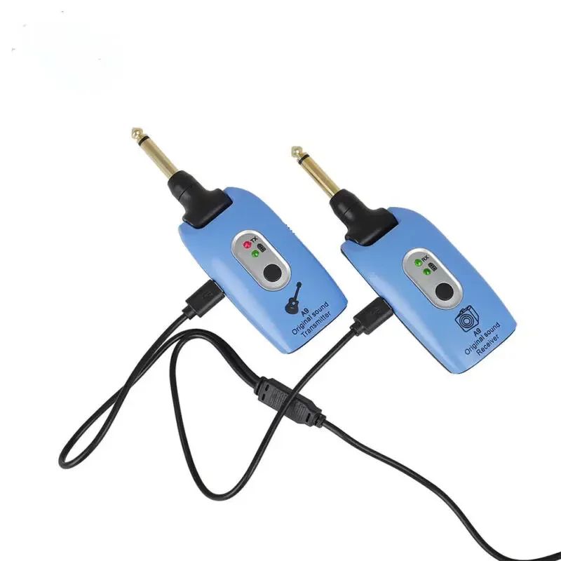 Wireless Guitar System USB Rechargeable Mini Plug Guitar Amplifier Use Time Up To 8h for Guitar Bass Electric Instruments