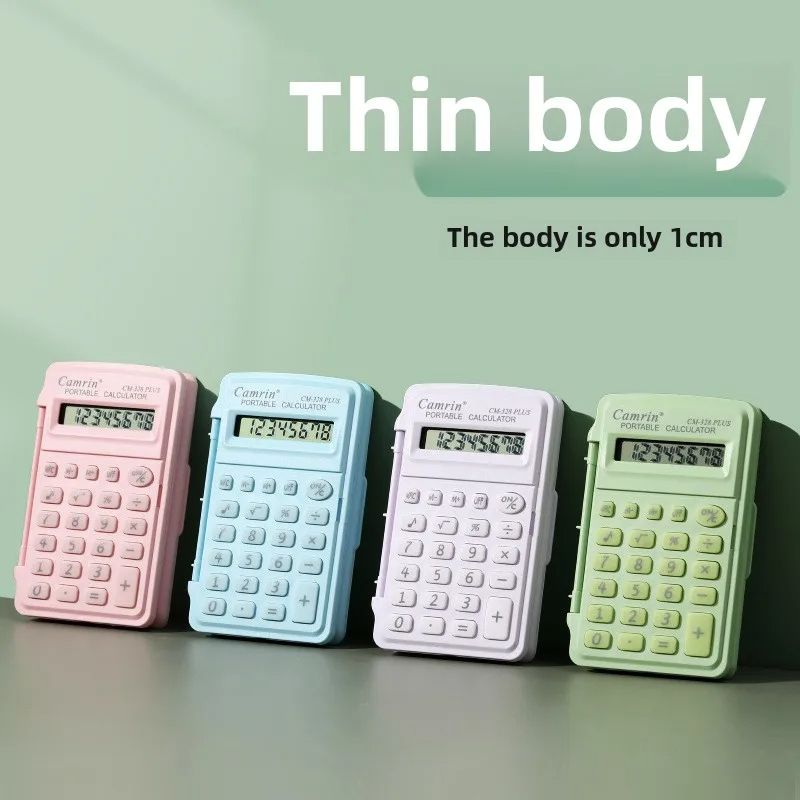 8 Digits Mini Flip Calculator Lightweight Small Mini Scientific Calculator Smart Stay Portable Office School Supplies