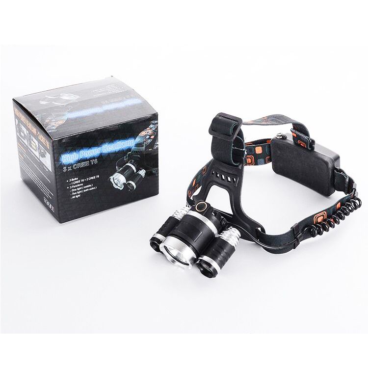 LED Headlamp Fishing Headlight 3/5 LED T6 L2 V6 Head Torch LED Lamp Flashlight Camping Light Waterproof Lanterna By 2x 18650