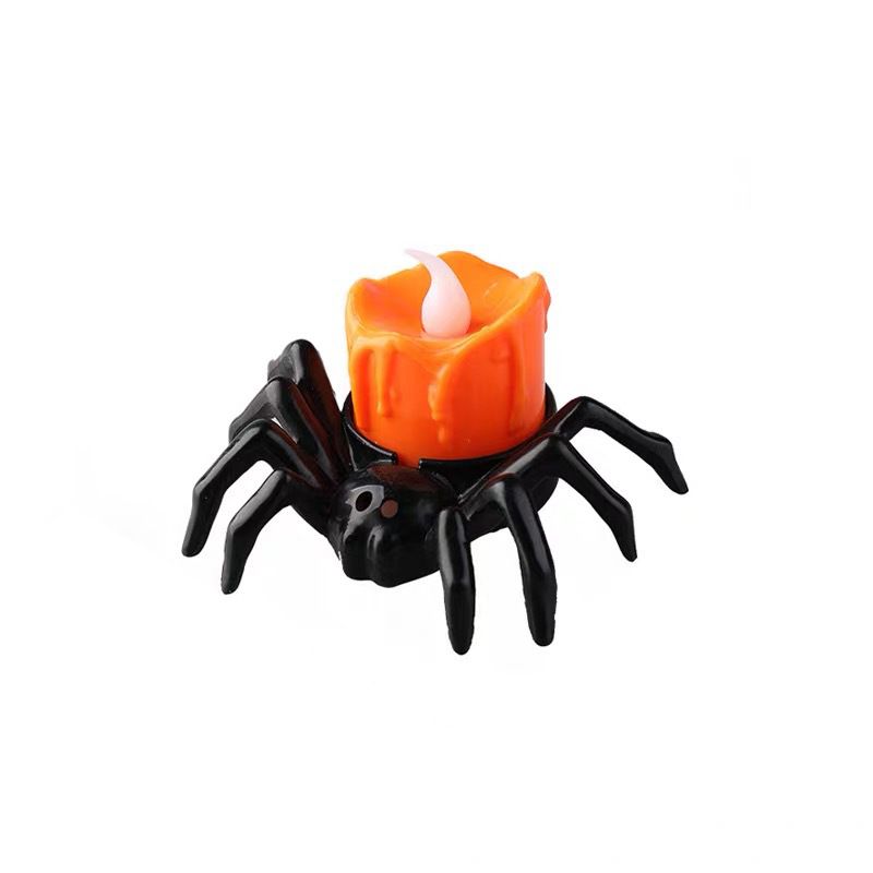 5pcs Halloween Decoration Spider Night Lights Party Supplies Decoration Props Bar, Haunted House, Horror Party Accessories