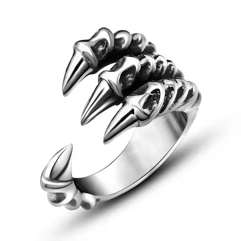 Men'S Finger Adjustable New In Ring Punk Animal Bat Wolf Snake Metal Joint Ring Jewelry Accessories Anillos Goticos