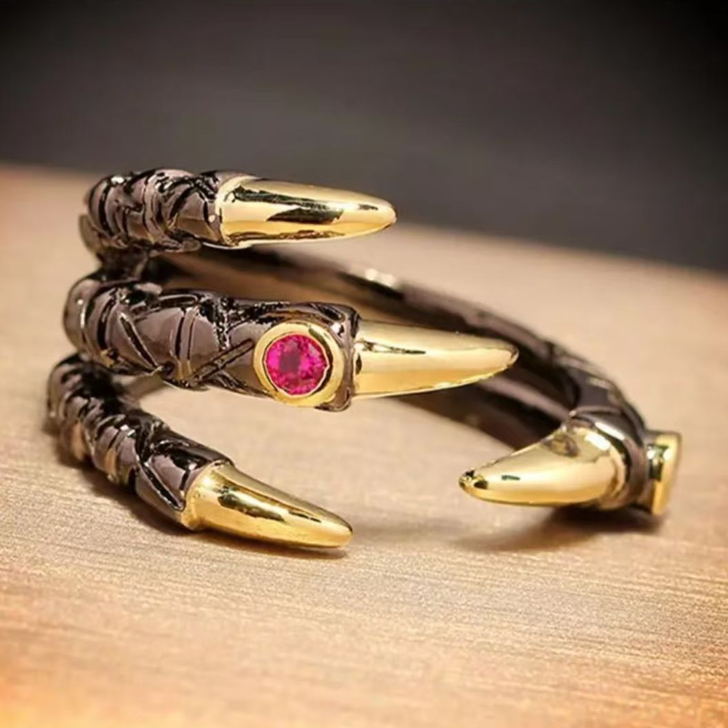 Men'S Finger Adjustable New In Ring Punk Animal Bat Wolf Snake Metal Joint Ring Jewelry Accessories Anillos Goticos