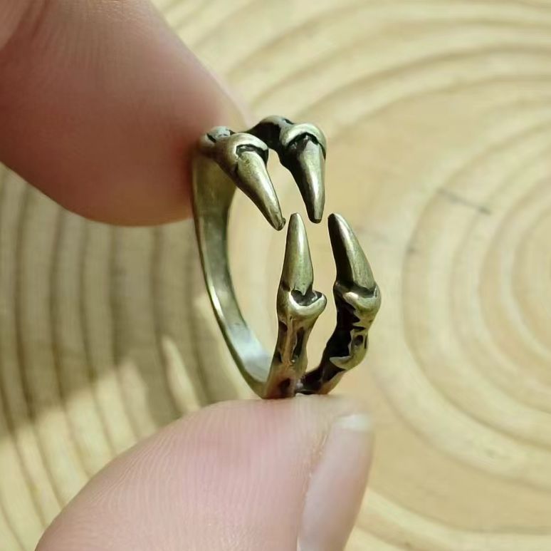 Men'S Finger Adjustable New In Ring Punk Animal Bat Wolf Snake Metal Joint Ring Jewelry Accessories Anillos Goticos