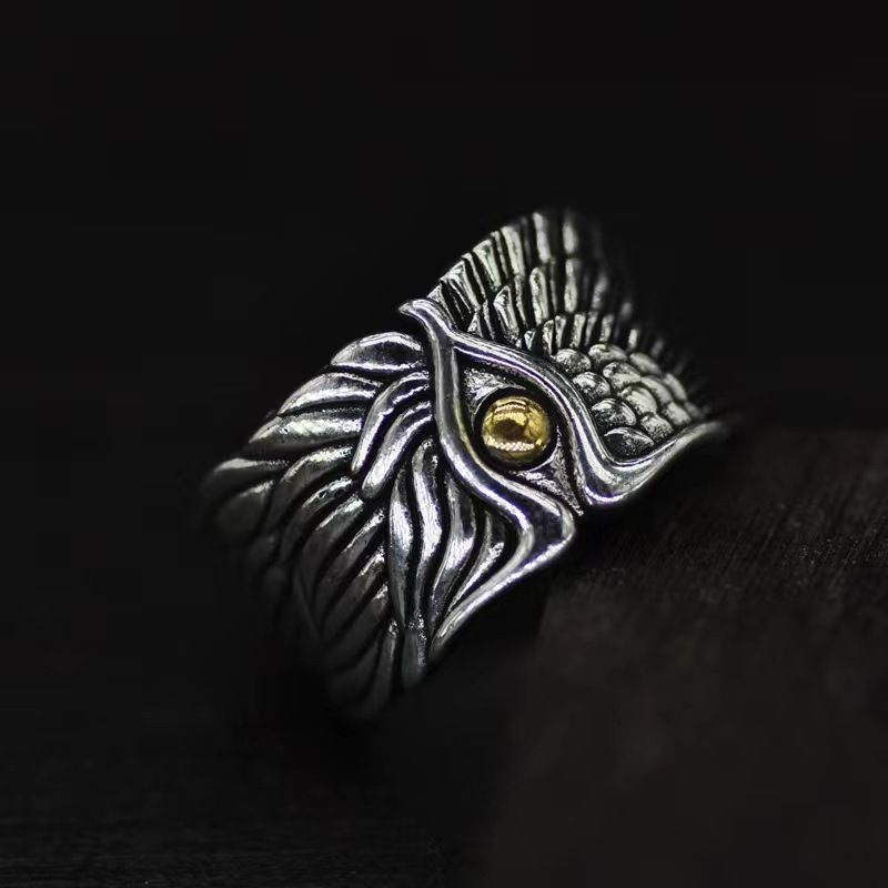Anime Angel Demon Couple Rings for Women Men Fashion Animal Adjustable Open Ring Promise Matching Couple Ring Party Gifts