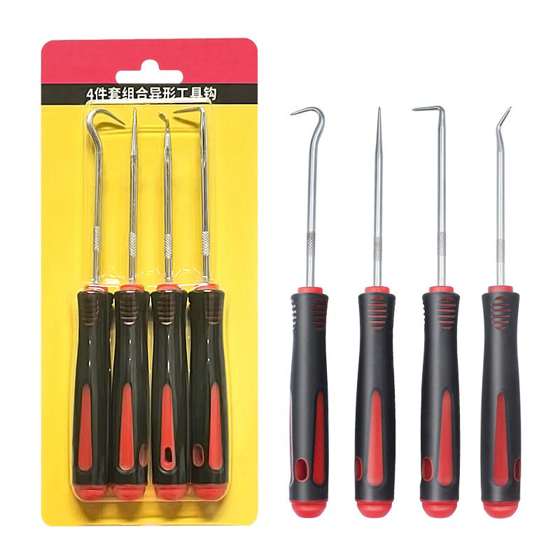 Hot Sale 4Pcs 135mm Car Auto Vehicle Oil Seal Screwdrivers Set O-Ring Seal Gasket Puller Remover Pick Hooks Repair Tools for car