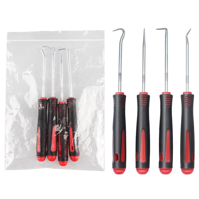 Hot Sale 4Pcs 135mm Car Auto Vehicle Oil Seal Screwdrivers Set O-Ring Seal Gasket Puller Remover Pick Hooks Repair Tools for car