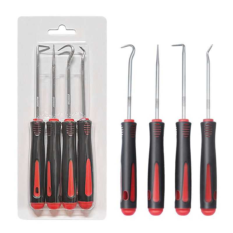 Hot Sale 4Pcs 135mm Car Auto Vehicle Oil Seal Screwdrivers Set O-Ring Seal Gasket Puller Remover Pick Hooks Repair Tools for car