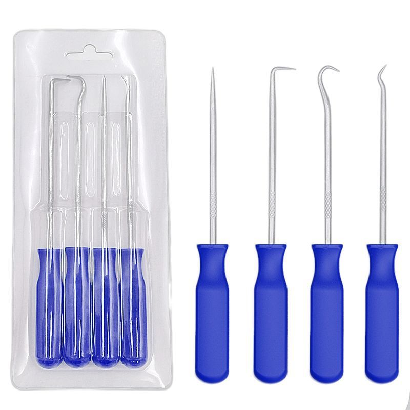 Hot Sale 4Pcs 135mm Car Auto Vehicle Oil Seal Screwdrivers Set O-Ring Seal Gasket Puller Remover Pick Hooks Repair Tools for car