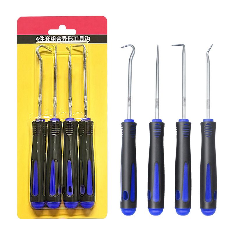 Hot Sale 4Pcs 135mm Car Auto Vehicle Oil Seal Screwdrivers Set O-Ring Seal Gasket Puller Remover Pick Hooks Repair Tools for car