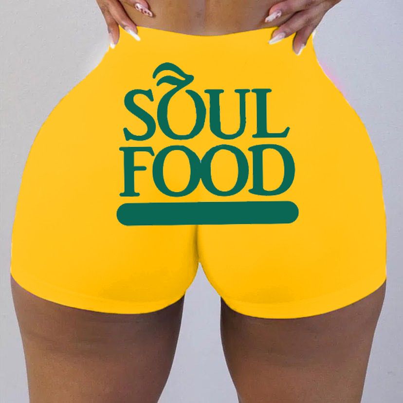 Women High Waist Sexy Yoga Shorts Printed Snickers Mini Shorts Sexy Beach Gril Fitness Booty Skinny Shorts