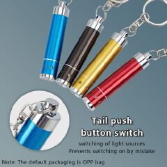 Pocket Mini Flashlight LED Light Mini Carabiner LED Lens Heart Shape Keychain Flashlight Advertising Flashlight