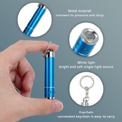 Pocket Mini Flashlight LED Light Mini Carabiner LED Lens Heart Shape Keychain Flashlight Advertising Flashlight